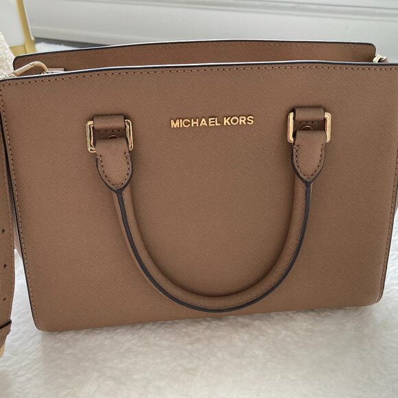 Michael Kors Selma Saffiano Leather Medium Satchel - Picture 1 of 6